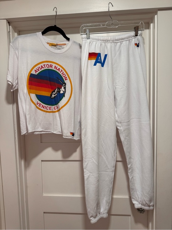 Aviator Nation Other - Aviator Nation White logo tshirt & Sweatpants